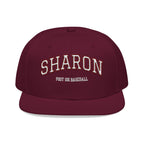 Embroidered Snapback Hat — Custom 'SHARON Baseball' Streetwear Cap
