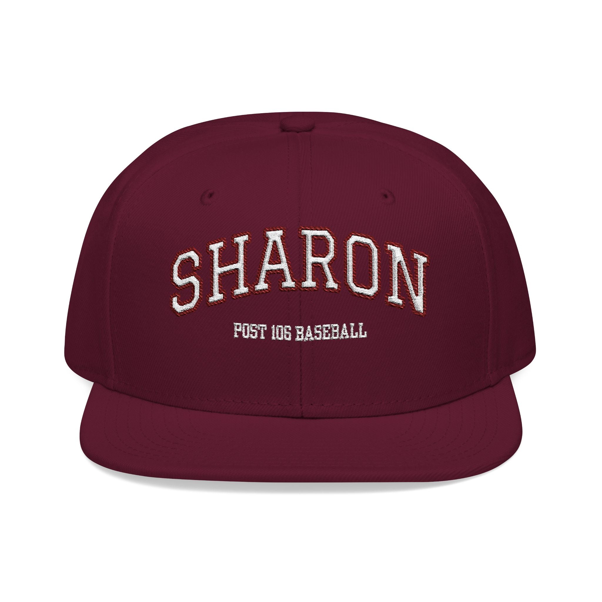 Embroidered Snapback Hat — Custom 'SHARON Baseball' Streetwear Cap