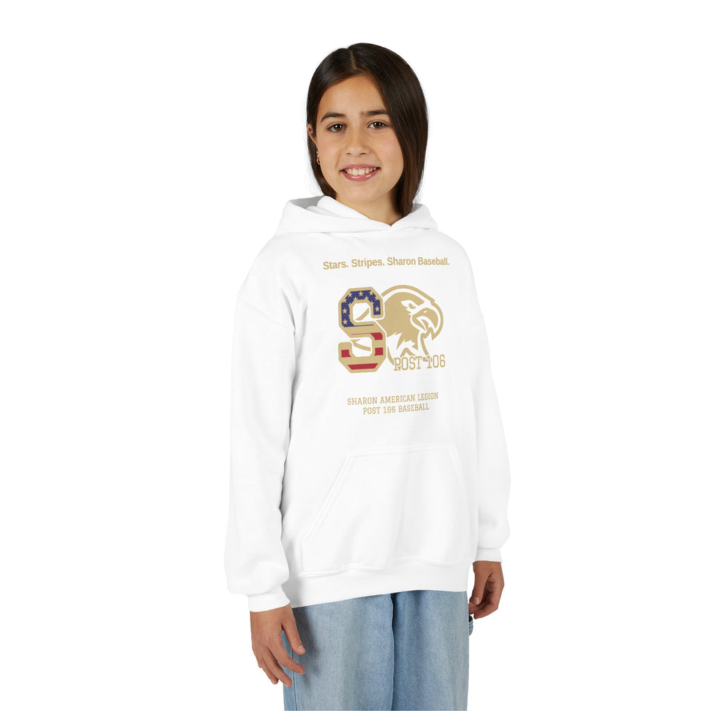 Sharon Legion Baseball — Youth Heavy Blend Hooded Sweatshirt