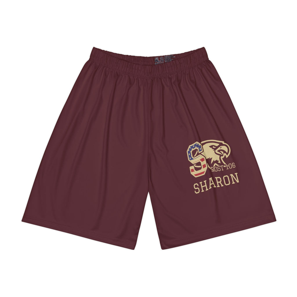 Maroon Sharon Post 106 Sports Shorts