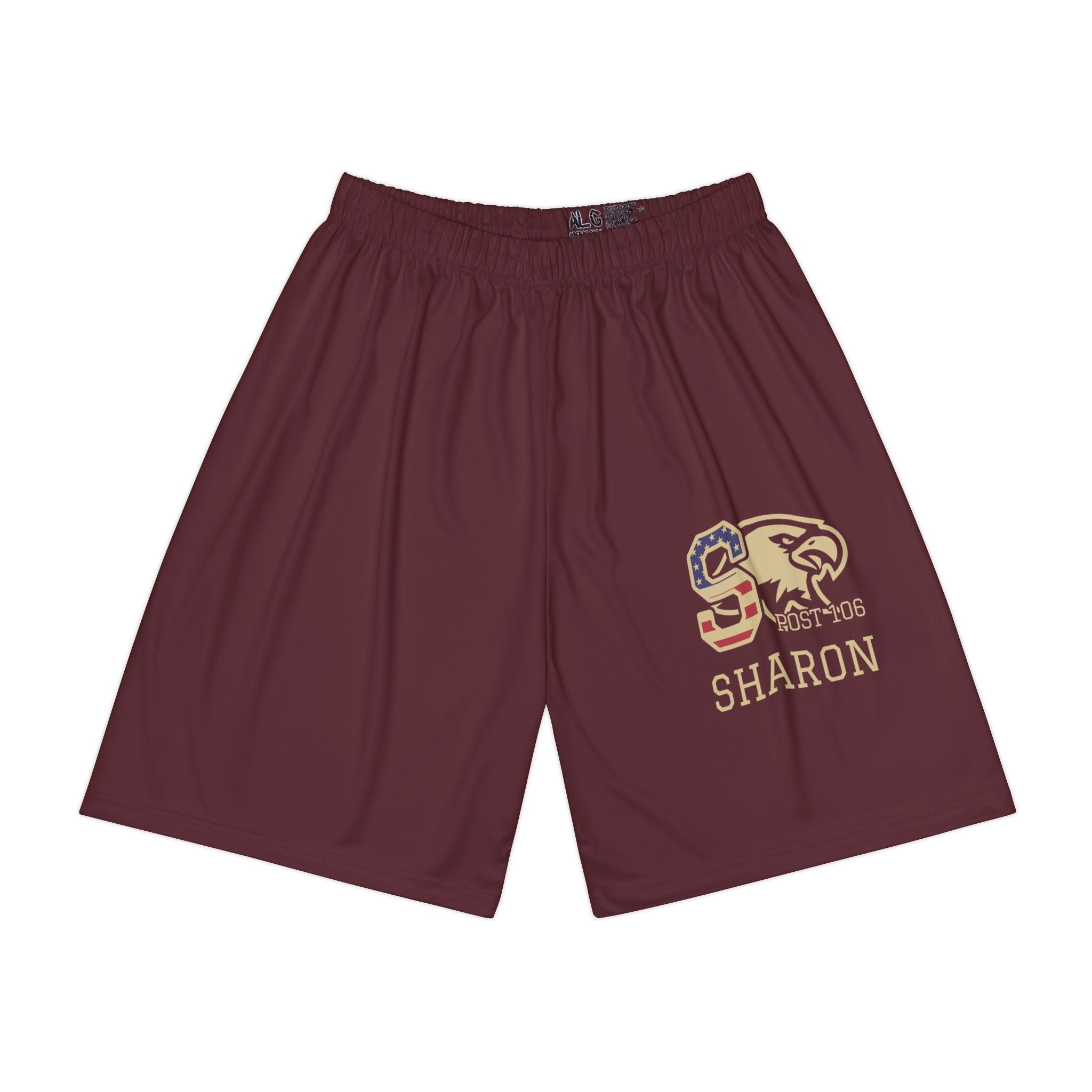 Maroon Sharon Post 106 Sports Shorts