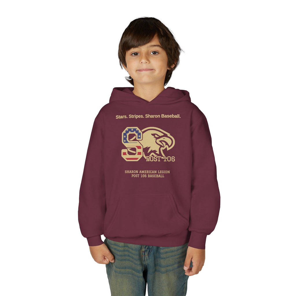 Sharon Legion Baseball — Youth Heavy Blend Hooded Sweatshirt