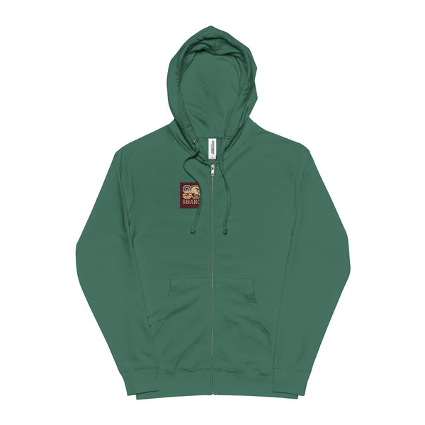 Sharon Legion Baseball — Unisex Fleece Zip Up Hoodie
