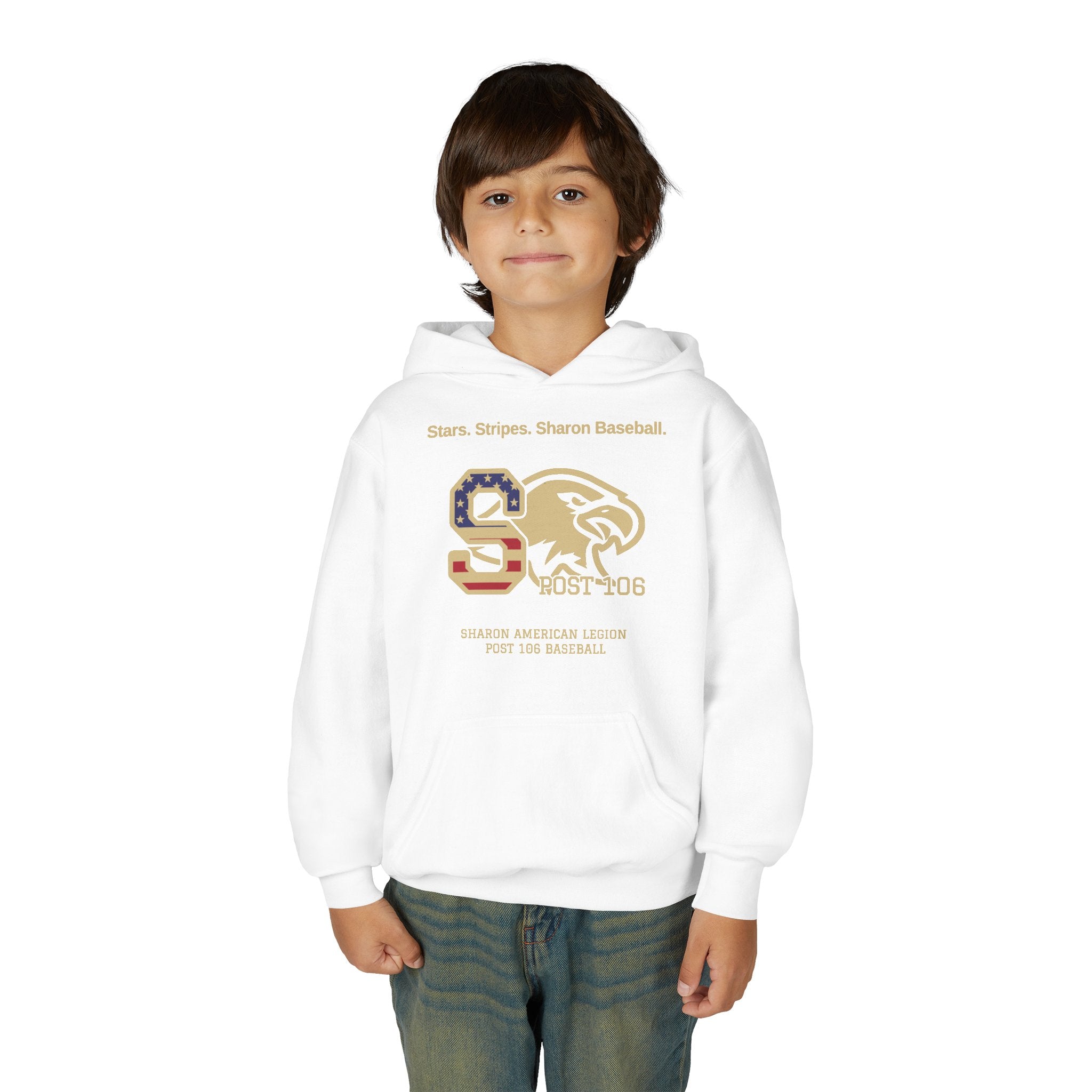 Sharon Legion Baseball — Youth Heavy Blend Hooded Sweatshirt