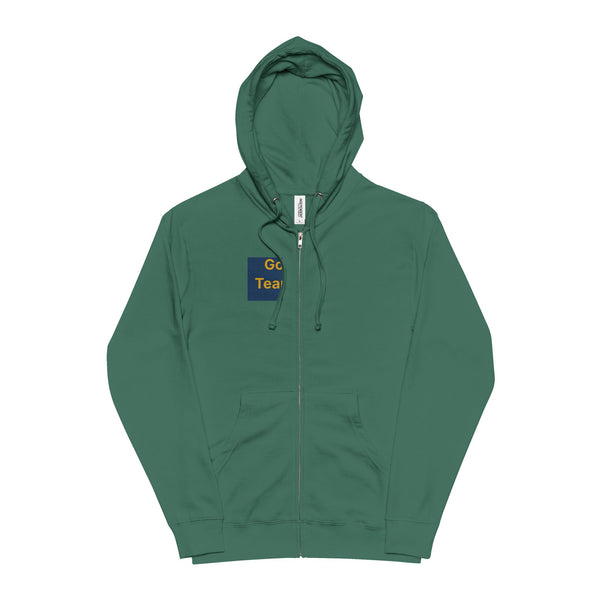Go Team — Unisex Fleece Zip Up Hoodie